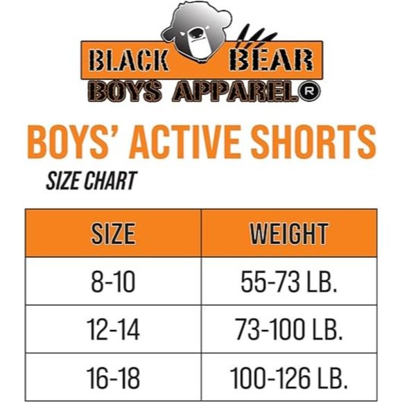 Black Bear Boys' Active Shorts - 2 Pack Performance Dry-Fit Athletic Solid Short - Picture 7 of 8
